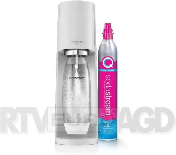 Sodastream Terra + Butelki Fuse Białe Kwiaty GC750 - zdjęcie 5 Sodastream Terra + Butelki Fuse Białe Kwiaty GC750