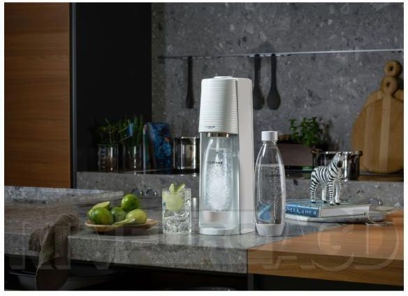 Sodastream Terra + Butelki Fuse Białe Kwiaty GC750