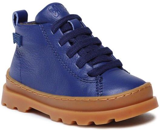 Bottines Bébé Camper Brutus K900291 - Cuir Gris Métallisé, Semelle OrthoLite Recyclée - Premiers Pas