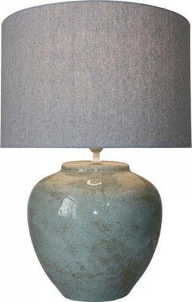 Dkd Home Decor Lampa stołowa Płótno Ceramika Szary (42 42 60 cm) 