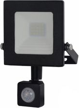 Halogen lampa LED zewnętrzna Loyal Lighting 1400lm LUMILEDS IP65 10W 4000K sensor ruchu