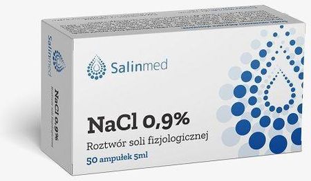 Tradix Group Salinmed Nacl 0 9% Roztówr Soli Fizjologicznej 5ml X 50 Szt