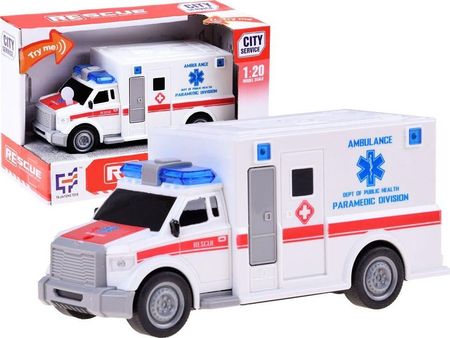 Jokomisiada Ambulans Karetka Autko Z Dźwięk Światło Za3220
