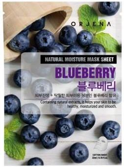Orjena Blueberry Mask Sheet Rewitalizująca Maska W Płachcie Z Borówką