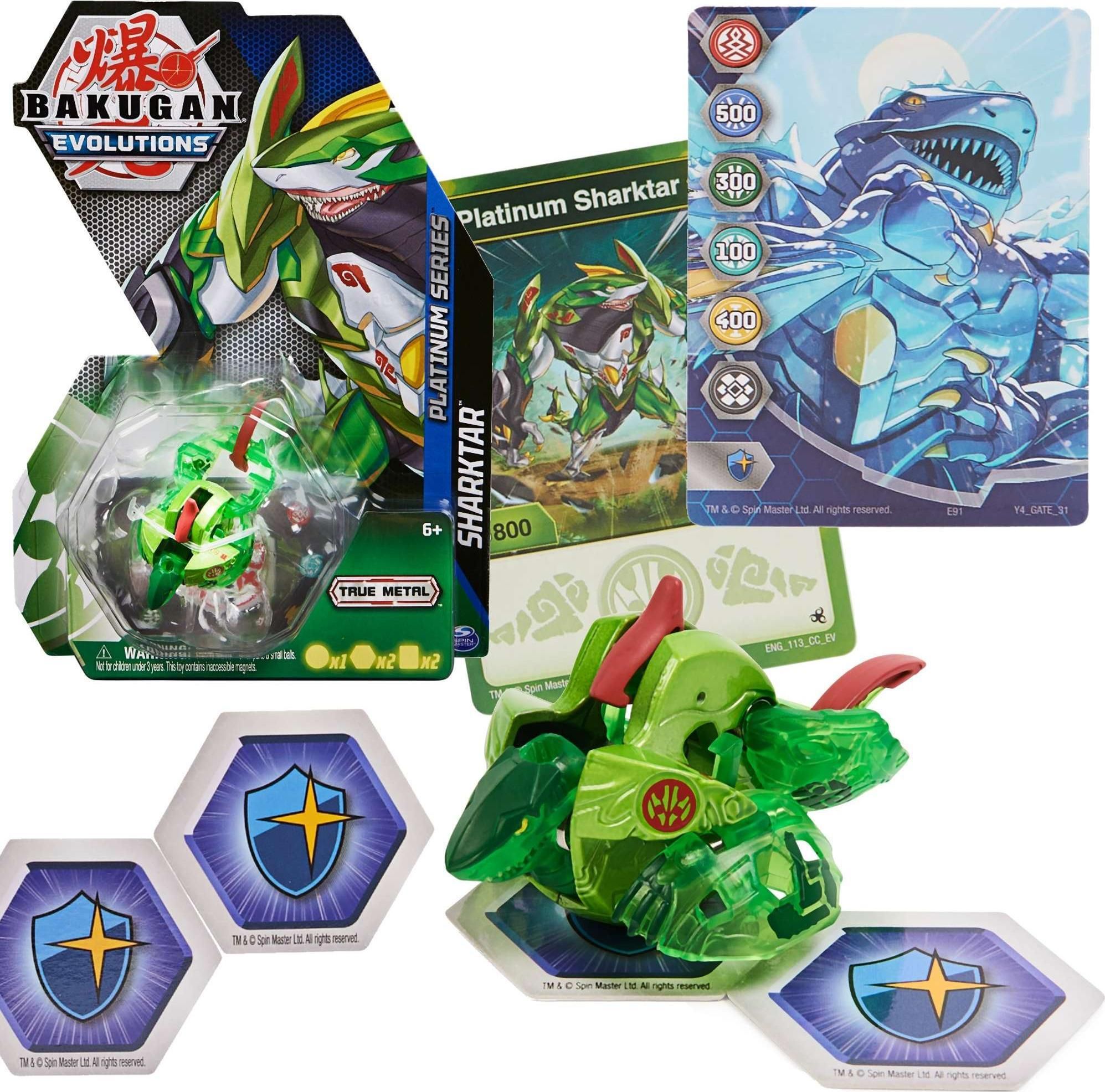 Bakugan Evolutions Spin Master Arcleon Platinum Series - Bakugan con anima in metallo, Colori/Modelli assortiti, 1 pezzo