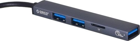 ORICO HUB USB-C 3X USB-A, MICROSD, 5 GBPS, ALU (AHA12FGYBP)