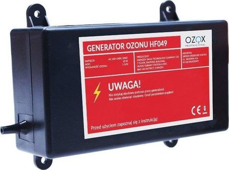 Ozox Professional Generator Ozonu 1000 Mg/H Hf049 5903819641509