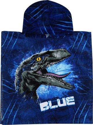 Stamion Ponczo Ręcznik Jurassic World Blue Dla Dzieci 50X100 Kaptur