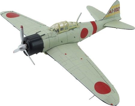 Piececool Puzzle Metalowe Model 3D Samolot Mitsubishi A6M Zero
