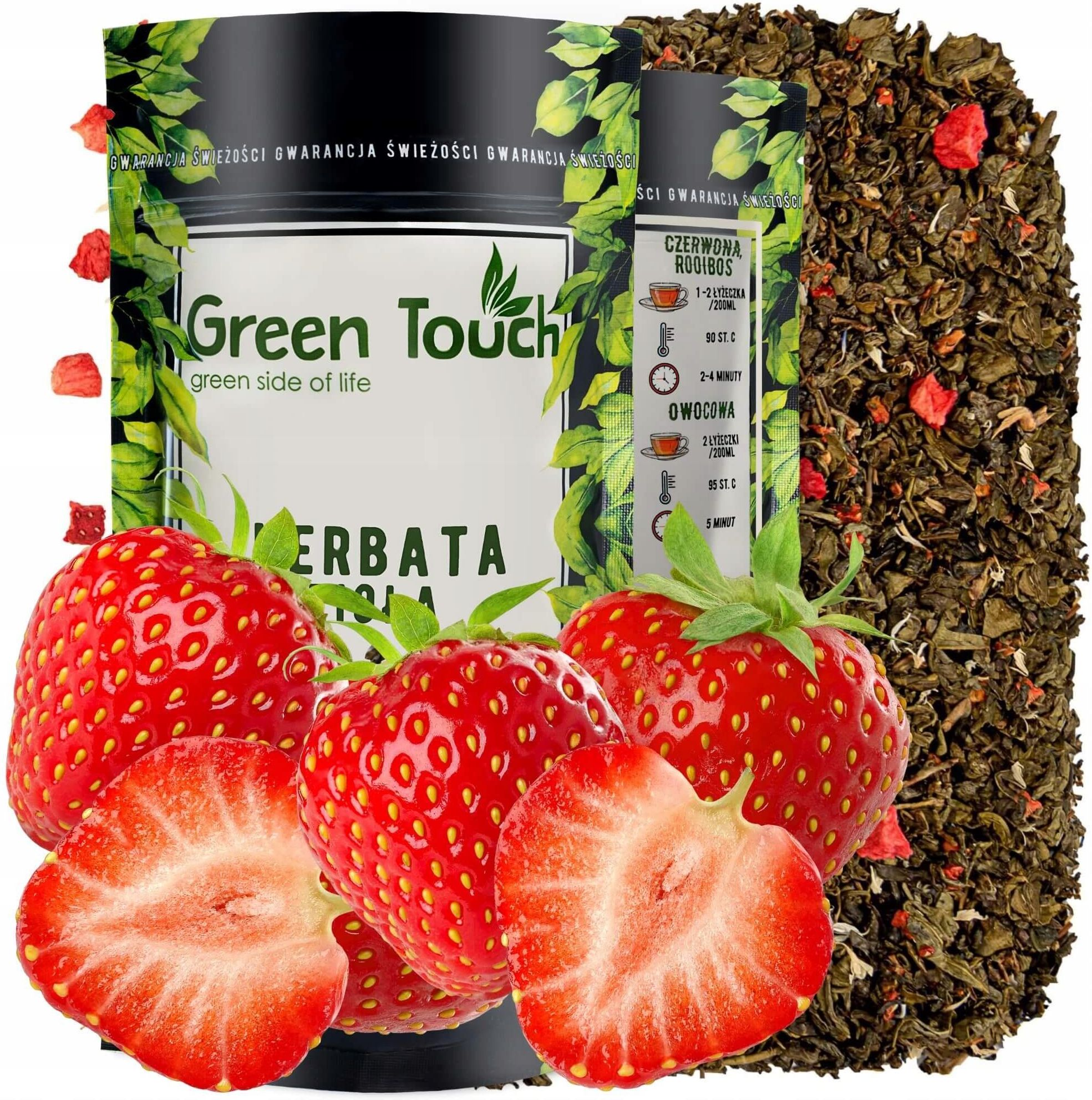 Herbata Green Touch Zielona Liściasta Truskawka 50g - Ceny I Opinie ...