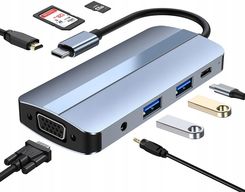 Usb C Hub typC 3.1 Thunderbolt 3 Hdmi 4K Vga Sd Tf
