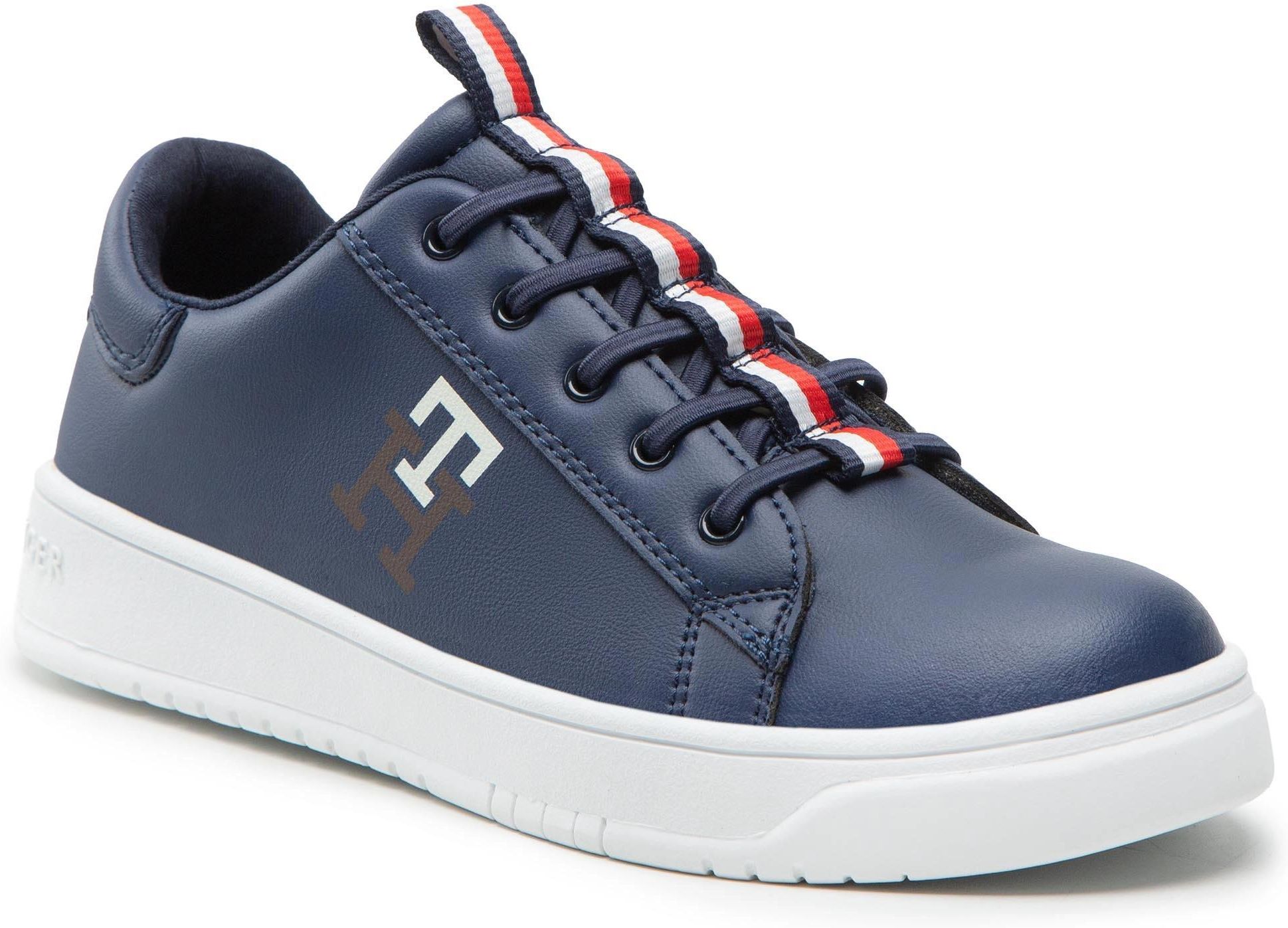 Sneakersy Tommy Hilfiger Low Cut Lace Up Sneaker T B S Blue Ceny I Opinie