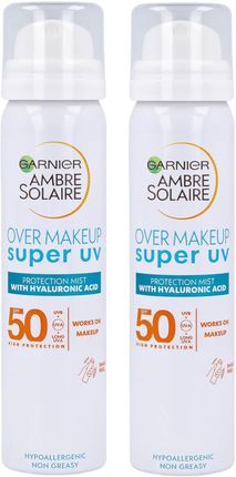 Garnier Ambre Solaire Over Makeup Super UV Protection Mist SPF50 2x75 ml