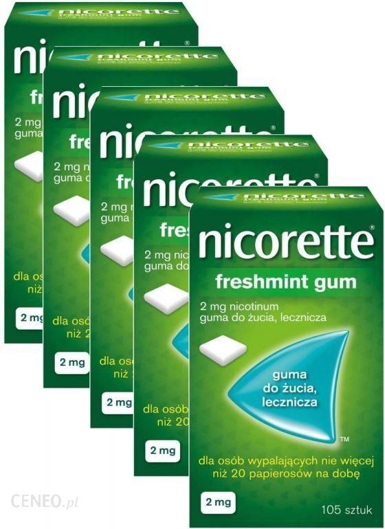 Nicorette Classic Gum 2 mg Guma Nikotynowa 105 szt