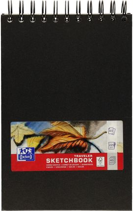 Oxford Szkicownik A5 40 Sketchbook Spirala Czarny 400152645