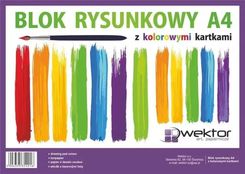 Zdjęcie Wektor Blok Rysunkowy A4 16K Kolorowy 10Szt - Kańczuga