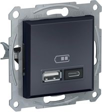 Zdjęcie Schneider Electric Ładowarka 2xUsb A+C 2,1A Antracyt Asfora EPH2700371 - Bielsko-Biała