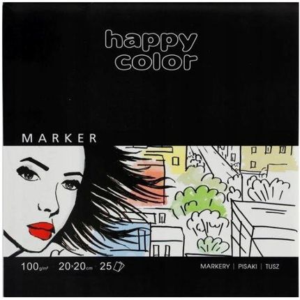 Happy Color 8443 Blok Do Markerów 20X20 Cm 100G