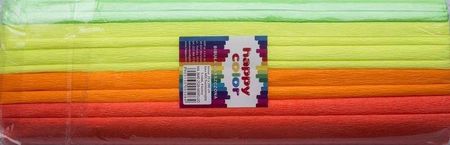 Happy Color Bibuła Marszczona Krepa 25X200Cm Fluo Mix 4 Kolory