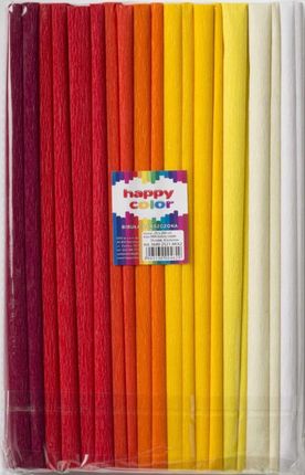 Happy Color Bibuła Marszczona 25X200Cm Mix Kolorów Wytrzymała
