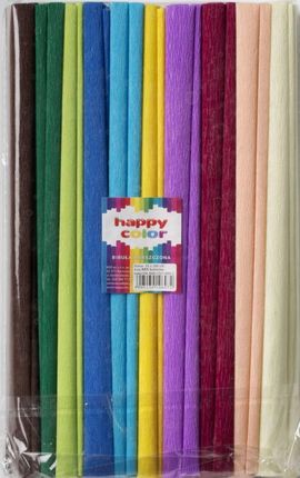 Happy Color Bibuła Krepa Krepina Zestaw Mix Kolor
