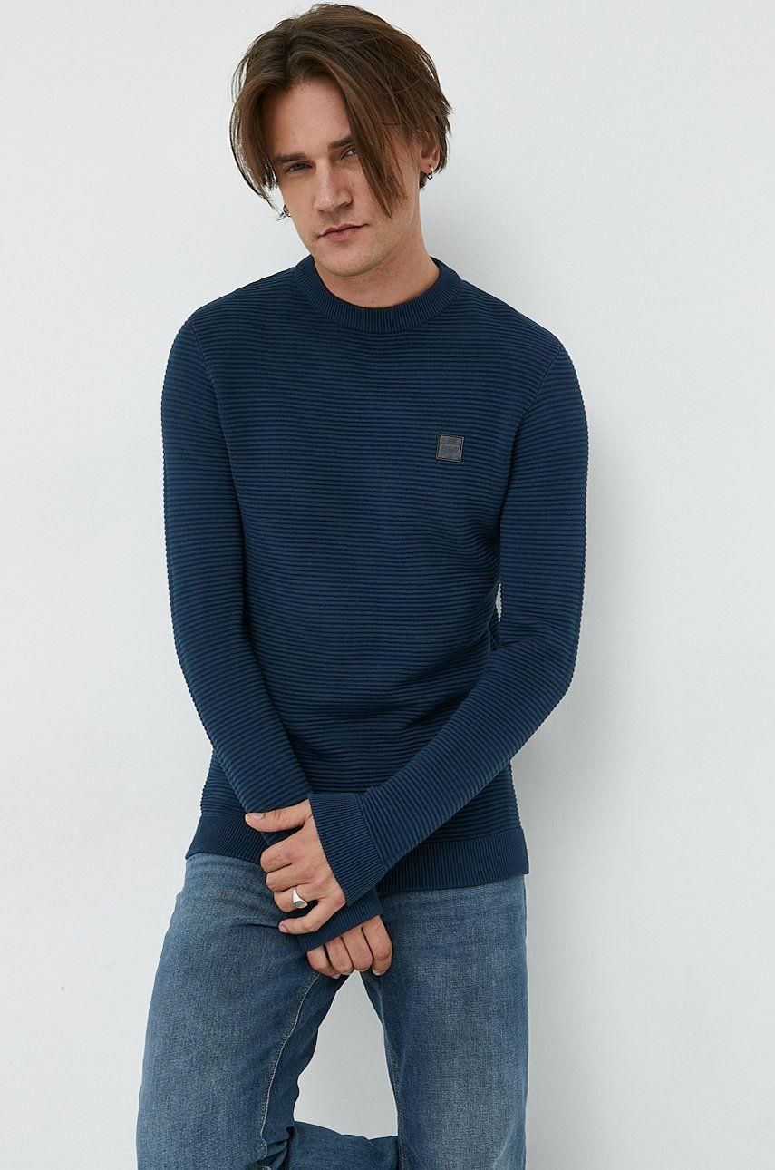 Solid Sweter Bawełniany Męski Kolor Granatowy Lekki - Ceny i opinie ...
