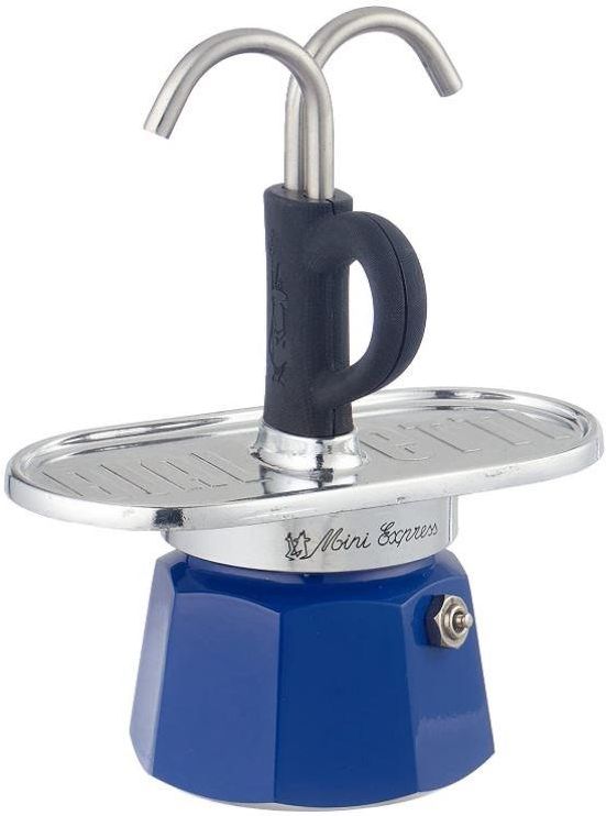 Coffee Maker Set Mini Express Kandinski Blue BIALETTI