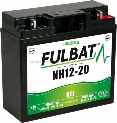 Fulbat Akumulator Nh12-20 Gel 12V 20Ah 170A NH1220