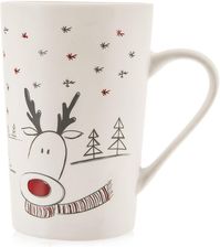Zdjęcie Orion Kubek Porcelanowy Z Dekorem Biały Renifer 430Ml - Warta