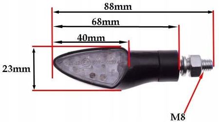 Wm Kierunkowskaz Led 1W Kawasaki Zx12R Zrx 1200