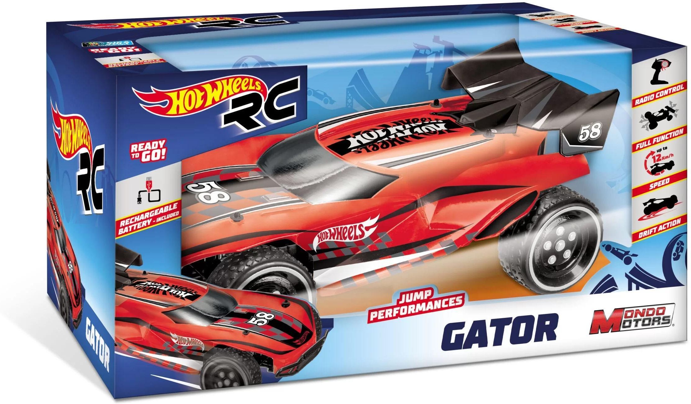 Hot Wheels R C New Gator 2,4 Ghz Mondo - Ceny i opinie 