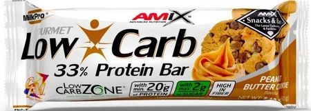 Amix Low Carb 33% Protein Bar 60G Peanut Butter Cookies
