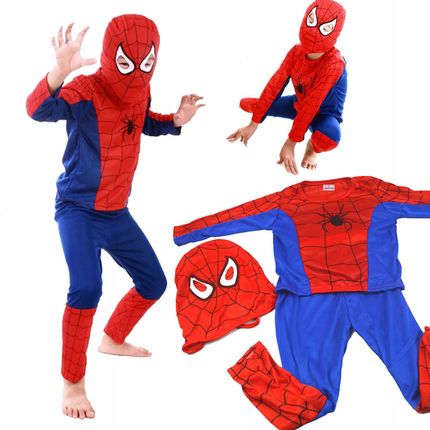 Toys Strój Spiderman Kostium Pająk Maska 3W1 98 110