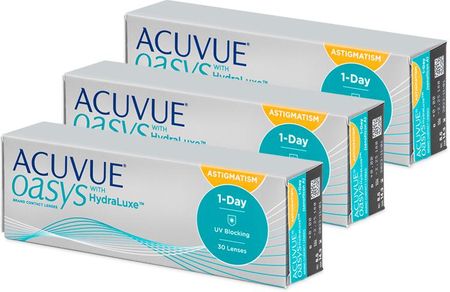 Acuvue Oasys 1-Day with HydraLuxe for Astigmatism (90 soczewek)