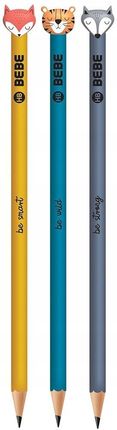 Interdruk 3X Ołówek Ze Zwierzakiem Hb B&B