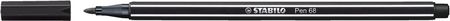 Stabilo Pen 68 Brush Flamaster Czarny 1Mm