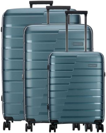 Travelite Air Base Komplet walizek (4 kołach) niebieski szary