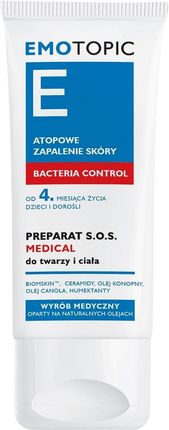 EMOTOPIC Bacteria Control Preparat S.O.S. Medical do twarzy i ciała, 30ml