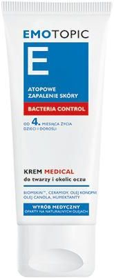 EMOTOPIC Bacteria Control Krem Medical do twarzy i okolic oczu 50ml