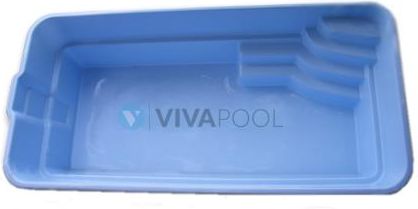 Basenkąpielowy VENEZIA 6,20 x 3,00 x 1,50 basen całoroczny NIECKA wkopywana wkład poliestrowy