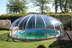 Zadaszenie na basen / jacuzzi KOPUŁA 4,5 x 2,6 zadaszenie okrągłe basenowe