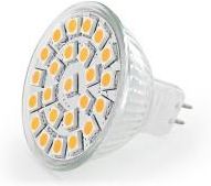 Whitenergy LED GU5.3 24 SMD 5050 4.2W 12V Ciepła Biała 04898