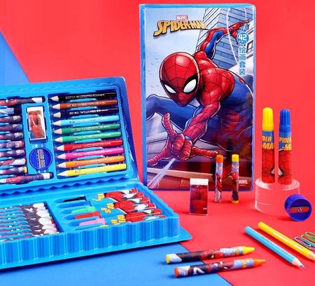 Jelly Pens Zestaw Do Rysowania Kredki Pastele Spiderman 42Szt
