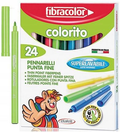 Fibracolor Pisaki Kolorowe Do Malowania 24 Kolory