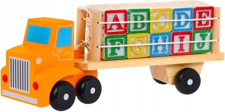 Ramiz Edukacyjna Drewniana Ciężarówka Klocki Dla Dzieci
