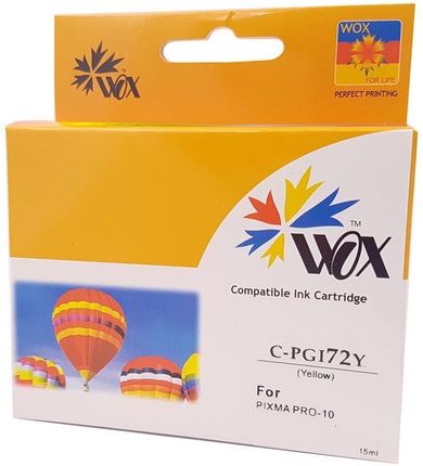 Tusz Wox Yellow Canon PGI72Y zamiennik 6406B001 PGI-72Y