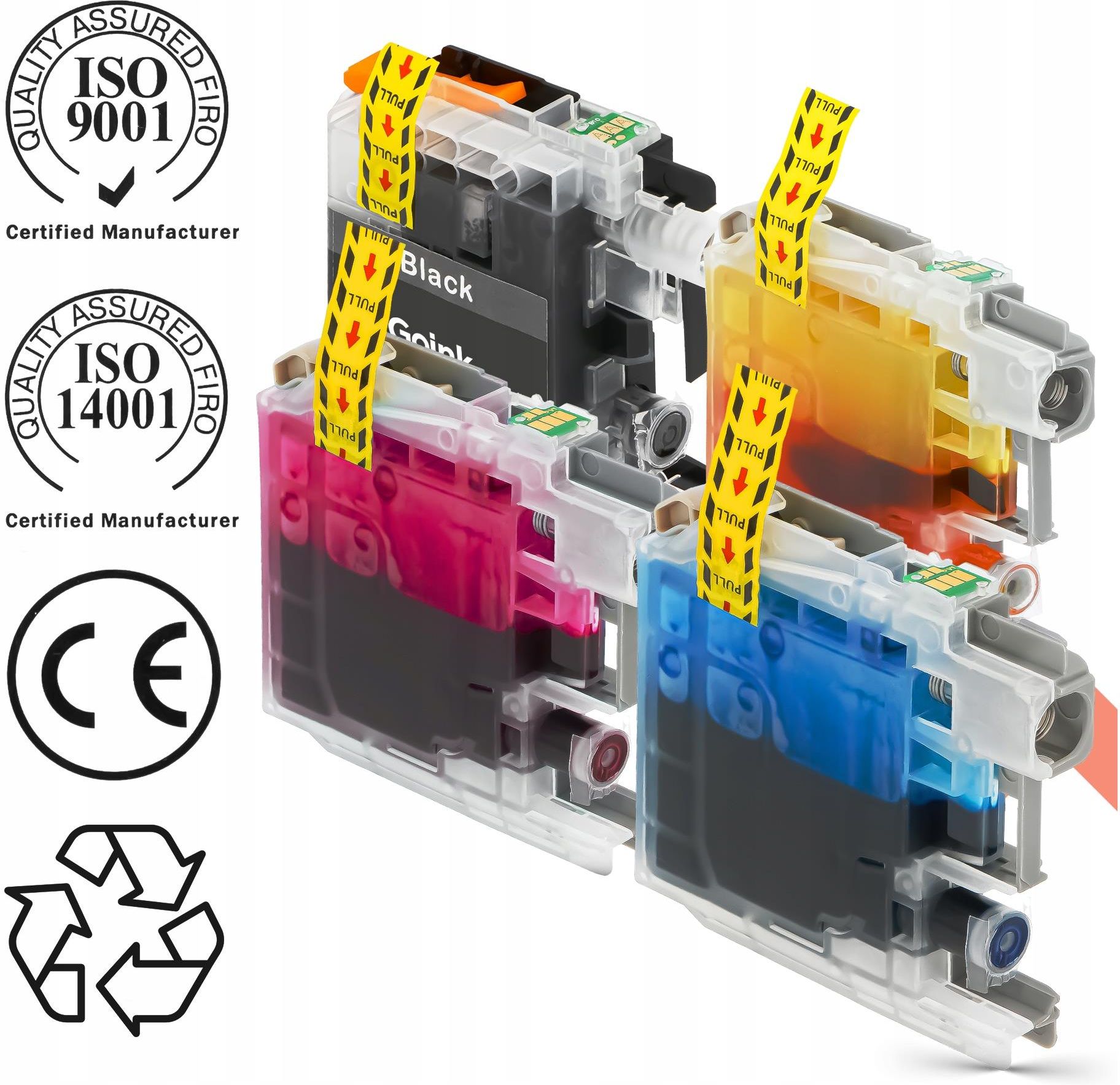 Lotto Da 30 Cartucce Compatibili Per Brother MFC-J4510DW – 4 Colori (nero, Ciano, Magenta, Giallo) Con Chip