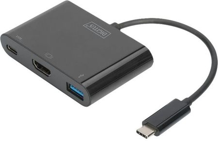 DIGITUS ADAPTER DA-70855 USB-C 3.1 - HDMI/USB-C 3.1/USB 3.0 (DA70855)