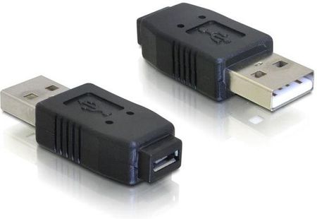 DELOCK ADAPTER USB-A(M) 2.0->USB MICRO(F) CZARNY (Z14258)