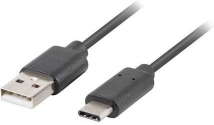 LANBERG KABEL USB-C(M)->USB-A(M) 2.0 0.5M CZARNY QC 3.0 (Z26783)